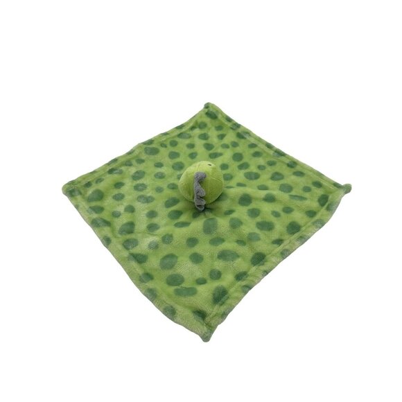 HB Hudson Baby Dinosaur Dino Security Blanket Lovey Plush Green Polka Dots‎ Toy - Picture 5 of 8